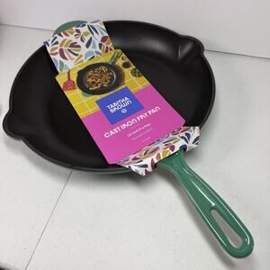 Tabitha Brown 12" Enameled Cast Iron Fry Pan Green